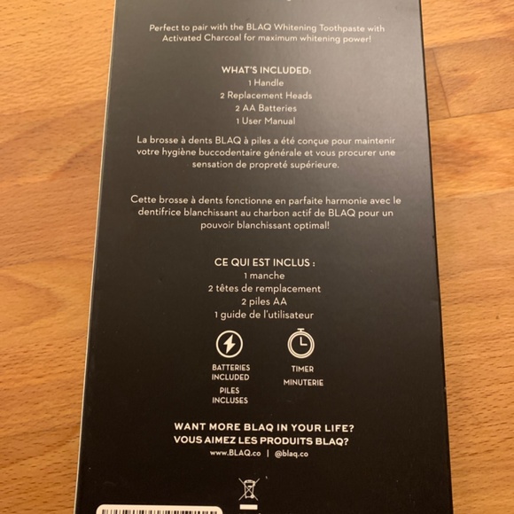 Blaq battery powered toothbrush - Picture 2 of 3